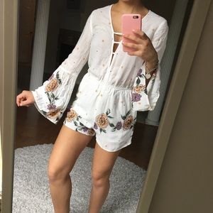 Cute floral romper